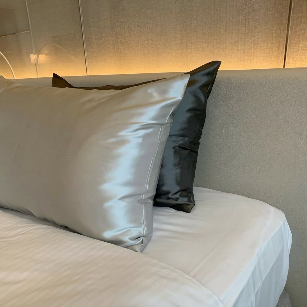 Taie d'oreiller 100% pure soie de mûrier